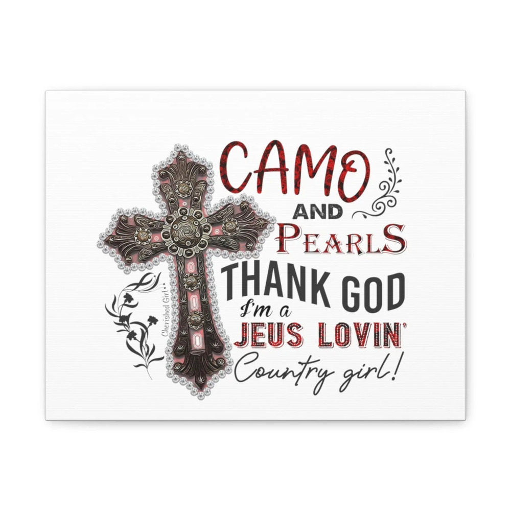 Scripture Walls John 15:9 I'm A Jesus Lovin Cross Bible Verse Canvas Christian